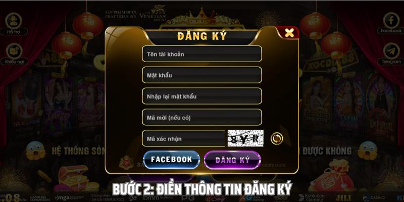 Hướng dẫn đăng ký tài khoản XocDia88